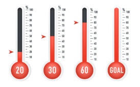 Fundraising goal.