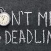 Deadline.