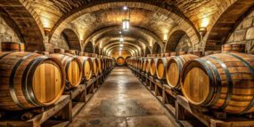 Aging barrels.
